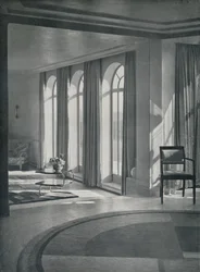 Das große Zimmer auf Yaffle Hill, Broadstone, Dorset, 1933