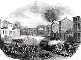 Der Konflikt an der Porta Tosa, Mailand