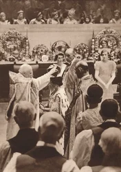 Die Krönung von Königin Elizabeth, Gemahlin von König Georg VI., 1937