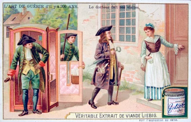 Der Arzt macht seine Besuche, ca. 1900