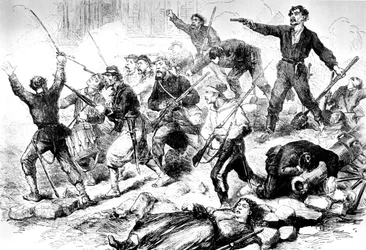 Die letzte Schlacht der Kommunarden Mai 1871, Pariser Kommune