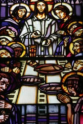 Das letzte Abendmahl, Tabernakel, Colombiere-Kapelle, Paray-le-Monial, Frankreich