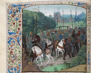 Der Wahnsinn von Karl VI. im Wald bei Le Mans, ca. 1470-1475