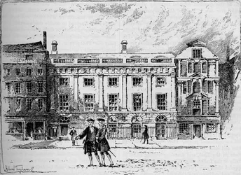 Das alte East India House im Jahr 1630, 1905