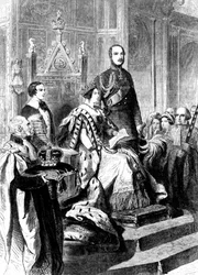 Die Eröffnung des Parlaments durch Königin Victoria, 1856 um 1905