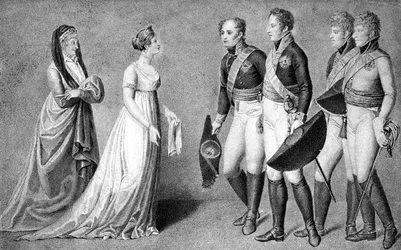 Der Empfang von Alexander I., dem Kaiser von Russland, in Memel, 1802