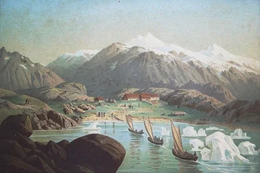 Die zweite deutsche Nordpolexpedition in die Arktis und nach Grönland im Jahr 1869