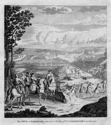 Die Belagerung von Barcelona durch den Earl of Peterborough im Jahr 1705