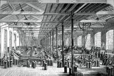 Der Spinnraum in den Shadwell-Seilwerken, ca. 1880