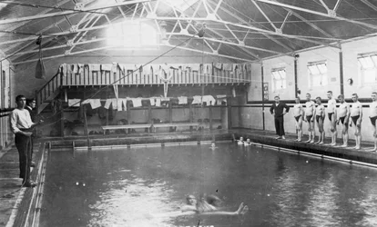 Das Schwimmbad, Royal Navy Ausbildungseinrichtung, Shotley, Suffolk, 1936