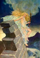 Die Veela reißt die Mauern von Skadar nieder, 1917