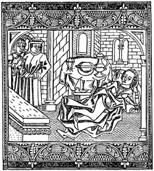Die Frau von Xanthus schläft, 1485