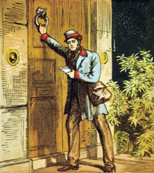 Da ist das Klopfen des Postboten!, 1867
