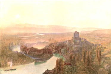 Thun, Abend, um 1870, um 1900