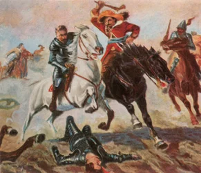 Tillys Flucht nach der Schlacht bei Lech, 4. April 1632, 1936