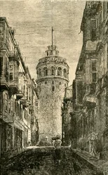 Turm von Galata, Konstantinopel