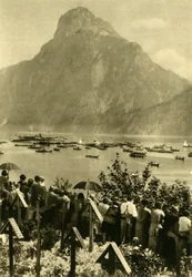 Traunstein und Traunsee, Oberösterreich, ca. 1935