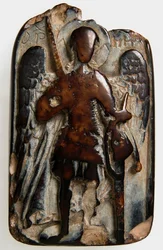Zweiseitiger Anhänger mit Erzengel Michael und Daniel in der Löwengrube, Byzantinisch