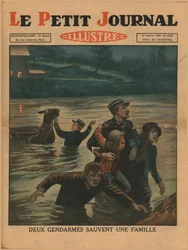 Zwei Polizisten retten eine Familie, 1930