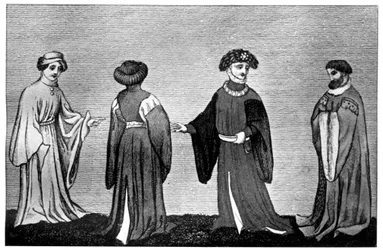 Varianten der Houppelande