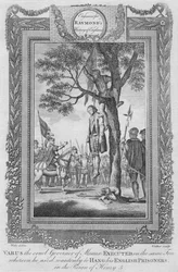 Varus, der grausame Gouverneur von Meaux, hingerichtet, 1787