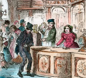 Viktorianisches Gin-Haus, späte 19. oder frühe 20. Jahrhundert