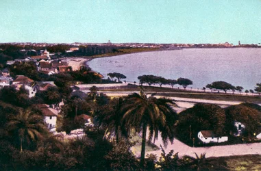 Blick vom Malabar Hill, Bombay, Indien, frühes 20. Jahrhundert