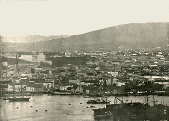 Ansicht von Christiania, Oslo, Norwegen, 1895