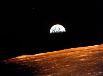 Ansicht der Erde vom Apollo 10 im Mondorbit, 1969