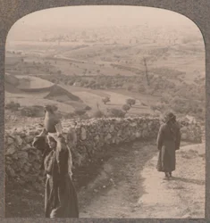 Blick auf Jerusalem vom Haus Peters, um 1900