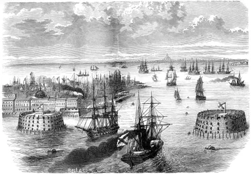 Ansicht von Kronstadt, Russland