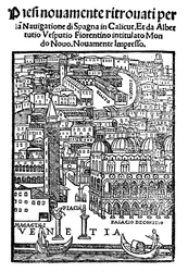 Ansicht von Venedig, Holzschnitt, 1521