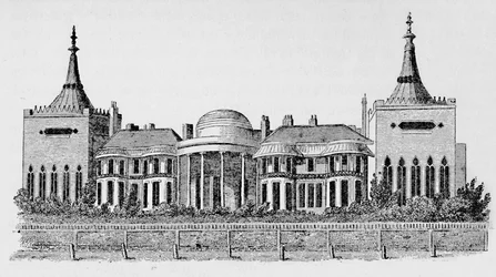 Blick auf den Pavillon von Wrights Circulating Library