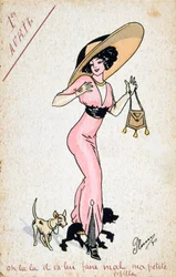 Vintage französische Postkarte, 20. Jahrhundert