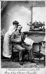 Vintage französische Postkarte, ca. 1900