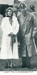 Besuch in einer Grube in Durham, 1936-1937