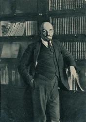 Wladimir Iljitsch Lenin, russischer Bolschewikenführer, im Kreml, Moskau, Russland, Oktober 1918