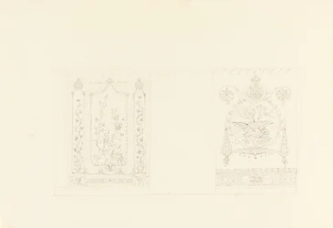 Wanddekoration, Blauer Zeichensaal, Royal Pavilion, Brighton