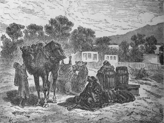 Brunnen des Moses, in der Nähe von Suez, ca. 1882