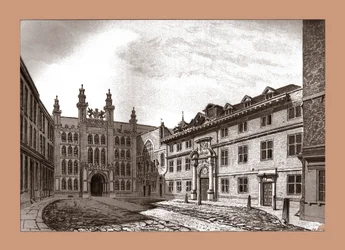 Westansicht der Guildhall Chapel und Blackwell Hall, 1886