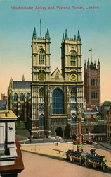 Westminster Abbey und Victoria Tower, London