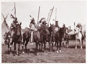 Wildwest-Show, um 1905
