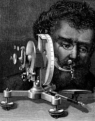 William Wollastons reflektierender Goniometer zur Messung der Winkel von Kristallen, 1874