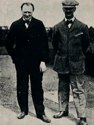 Winston Churchill und George Lambert, 1912, 1945