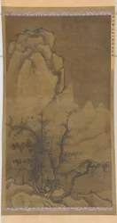 Winterbäume und schneebedeckte Gipfel, Ming-Dynastie, 17. Jahrhundert