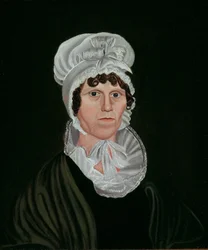 Frau in Schwarz, 1820-40.