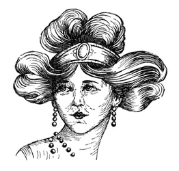 Frauenfrisur, 1910