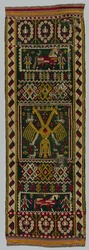 Gewebte Truhe oder Bettdecke, 1700er Jahre