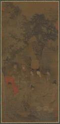 Xin Pi zieht am Kaisergewand