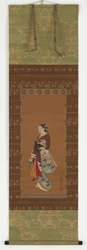 Yujo stehend, Edo-Periode